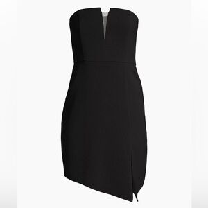 NWT LIV FOSTER ASYMMETRIC HEM SHORT COCKTAIL AND PARTY DRESS BLACK SIZE 12